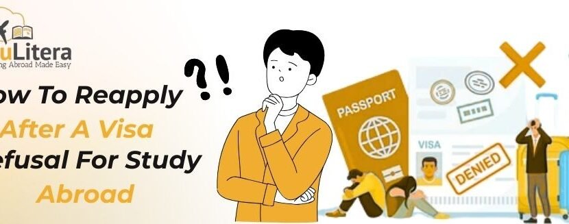 Student planning to reapply for study abroad after visa refusal.