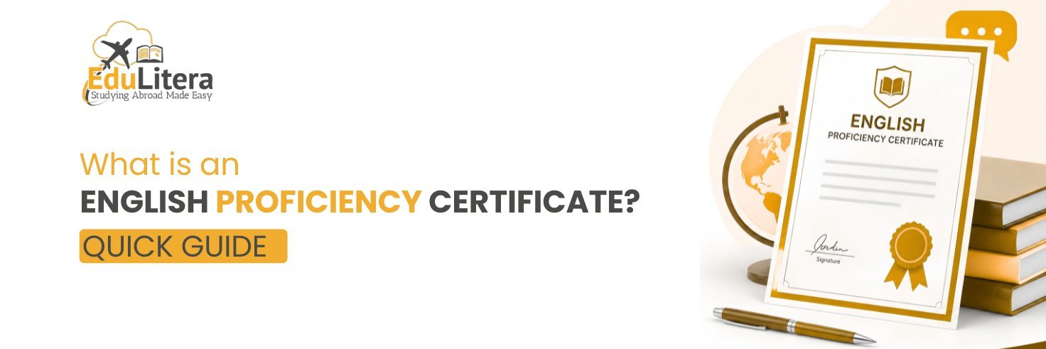 English Proficiency Certificate for university admission and international visa applications.