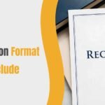 Letter of recommendation format with key details about skills, achievements, and academic suitability.